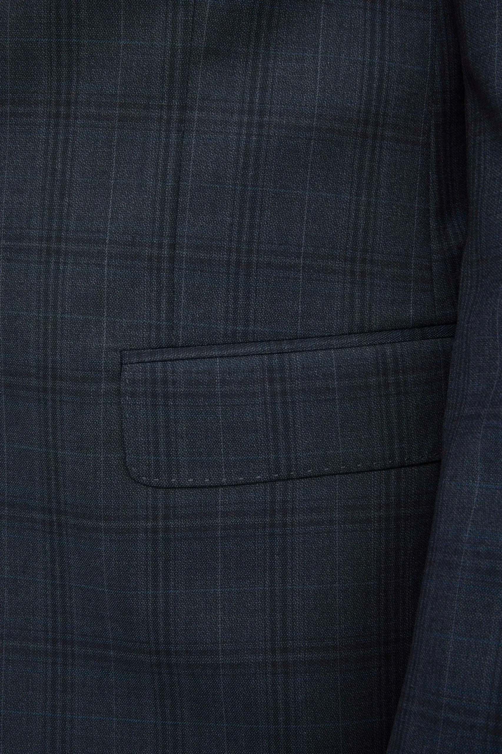 Abito Check Monopetto in Lana - VERDE QUADRI