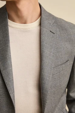 Abito Check Monopetto Regular Fit in lana Vergine - GALLES GRIGIO