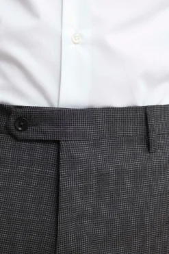 Abito Doppiopetto in Lana Slim Fit - ANTRACITE QUADRI