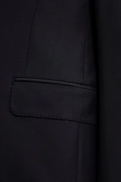 Abito Elegante Doppiopetto con Revers a Lancia - BLU
