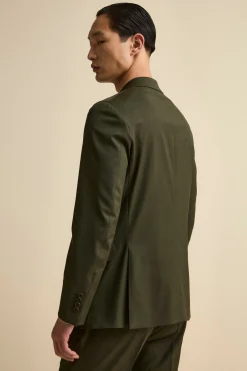 Abito Foderato Monopetto in Lana Slim Fit - VERDONE