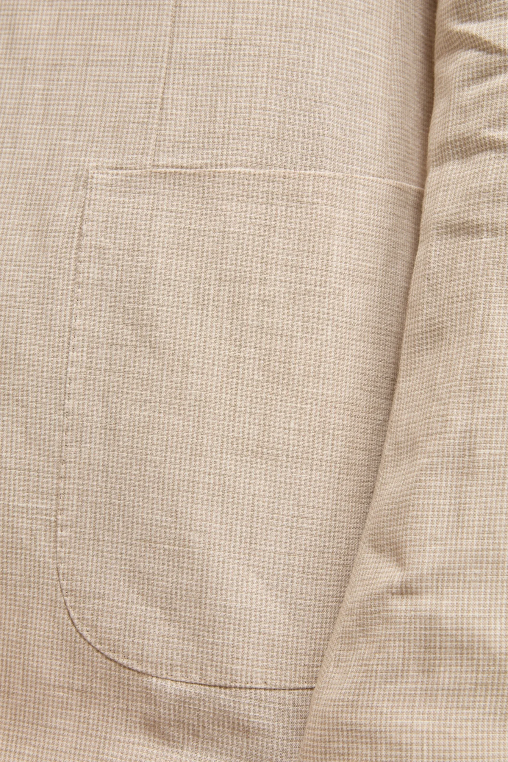Abito Monopetto Slim Fit in Lino - FANT. BEIGE