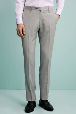 Abito Sallia Monopetto Slim Fit in Lana Vergine - GRIGIO CHIARO
