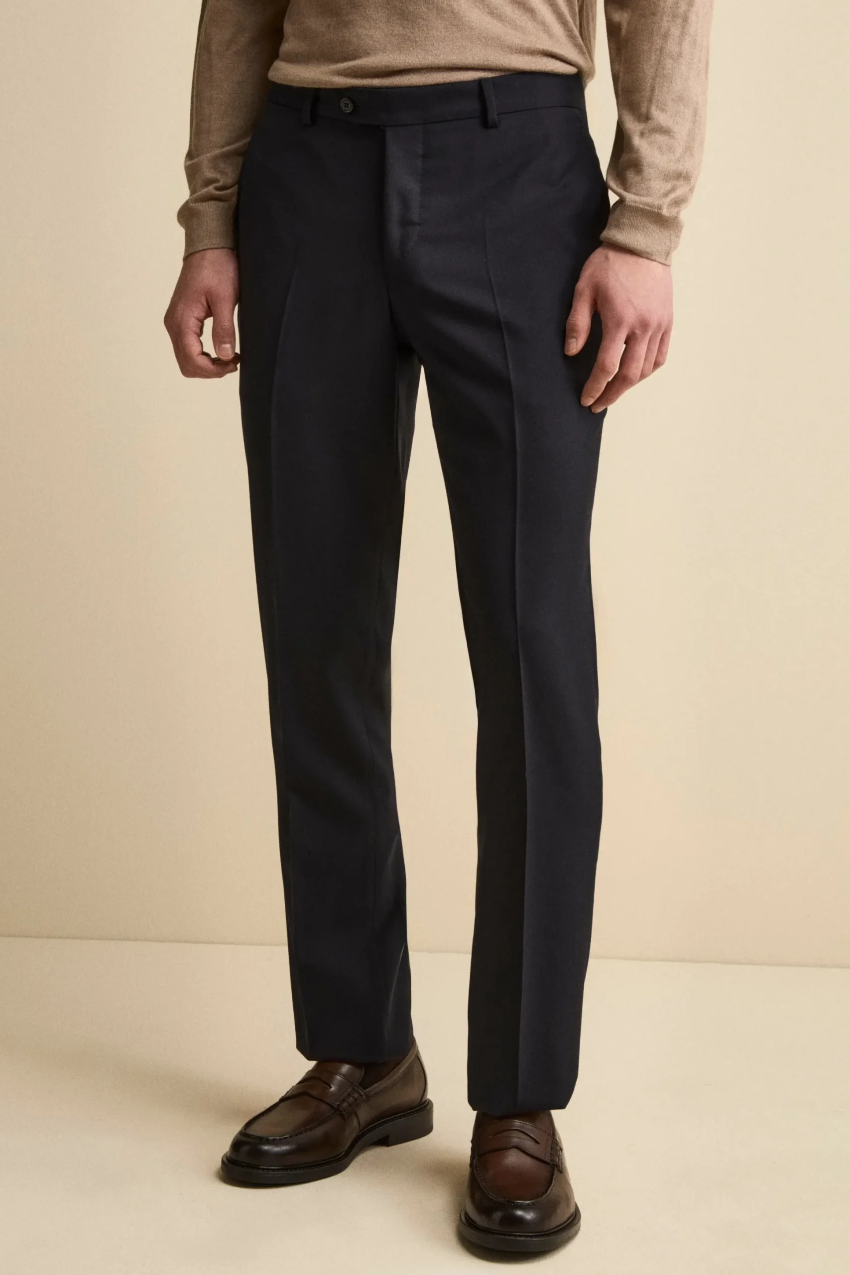 Abito Semifoderato in Lana Vergine Regular Fit - BLU