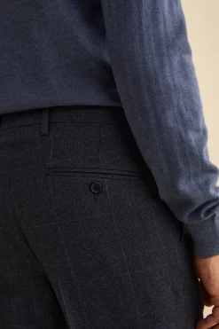 Abito Slim Fit in Lana Vergine con Revers Classico - GALLES BLU