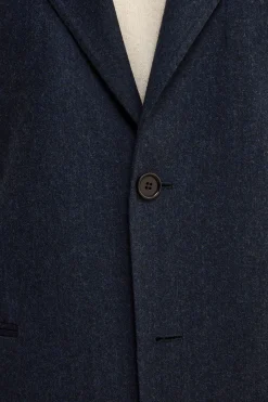 Abito Slim Fit in Misto Cashmere - BLU