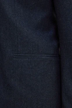 Abito Slim Fit in Misto Cashmere - BLU