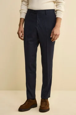 Abito Slim Fit in Misto Cashmere - BLU