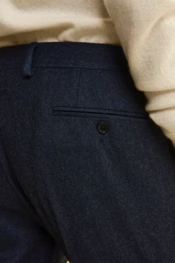 Abito Slim Fit in Misto Cashmere - BLU