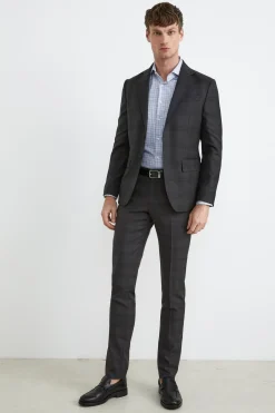 Abito slim grigio a quadri - GRIGIO QUADRI