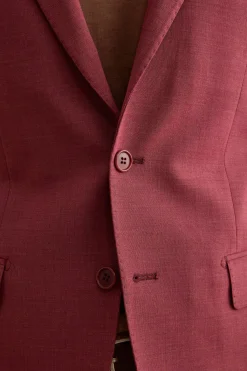 Abito Uomo Monopetto in Lino Slim Fit - BORDEAUX