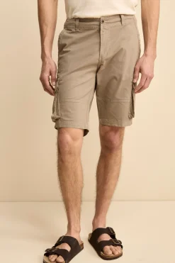 Bermuda Cargo in Cotone Canetté - FANGO