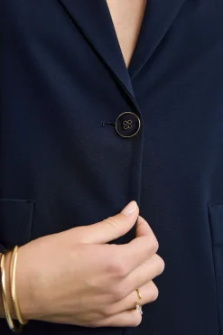 Blazer Elegante in Jersey - BLU