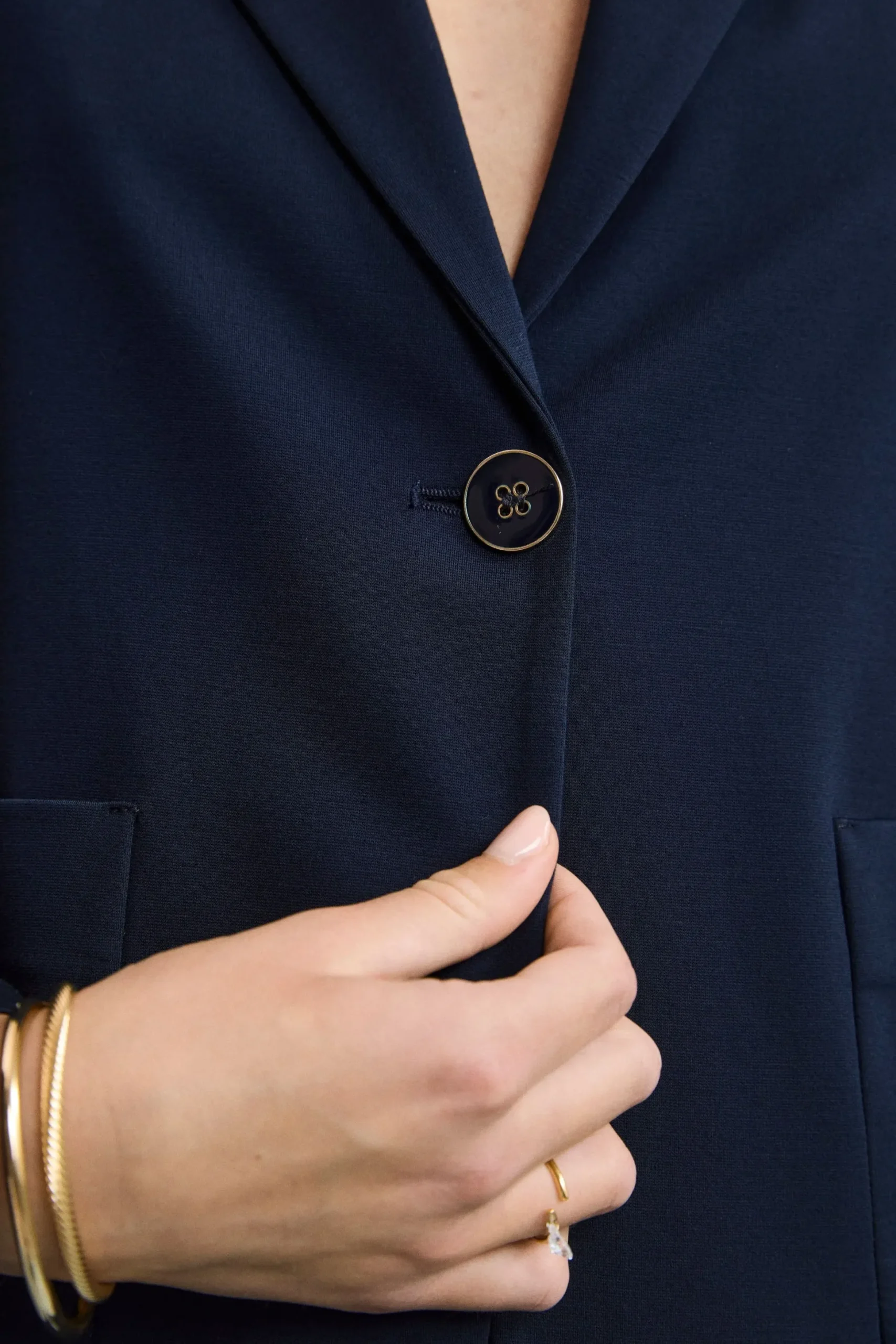 Blazer Elegante in Jersey - BLU