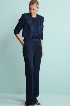 Bolero Jacquard Elegante da Cerimonia - BLU