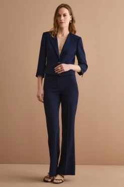Bolero Sciancrato da Cerimonia in Cady - BLU