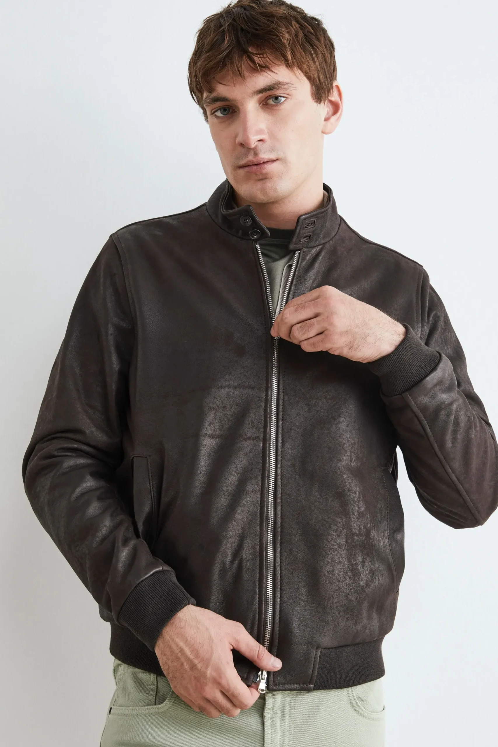 Bomber di pelle uomo - T.MORO