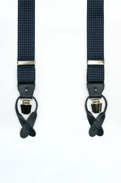 Bretelle Elasticizzate con Clip e Asole in Pelle - POIS BLU