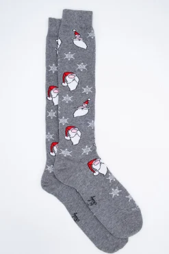 Calze Lunghe Fantasia Natale - GRIGIO CHIARO