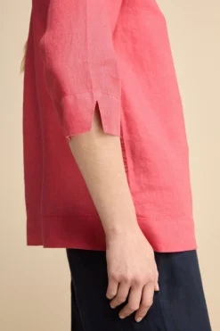 Camicia Boxy in Lino - CORALLO