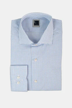 Camicia fantasia slim fit - AZZURRO QUADRI