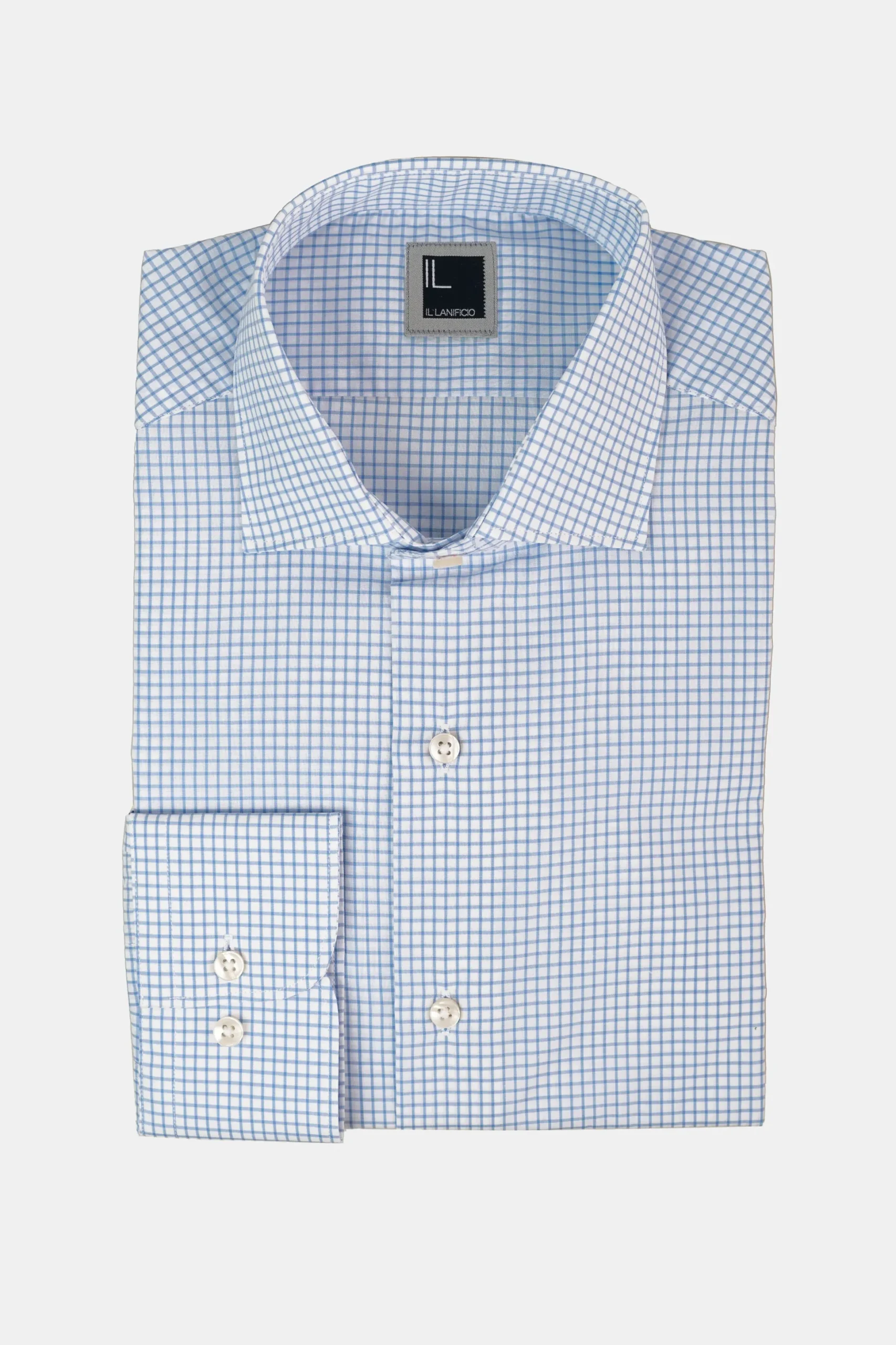 Camicia fantasia slim fit - AZZURRO QUADRI