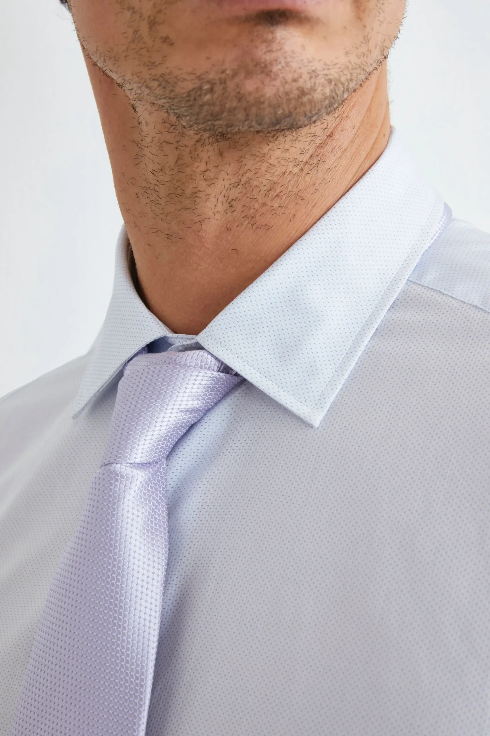 Camicia Fantasia Slim Fit Collo Classico - FANT. BIANCO/AZZURRO