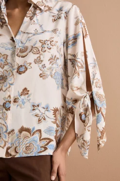 Camicia Habotai da Cerimonia con Fiocco - FANT. MARRONE