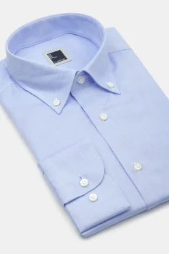 Camicia oxford fit regolare collo button down - AZZURRO