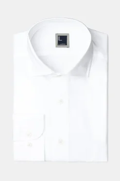 Camicia slim collo semifrancese - BIANCO
