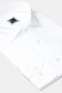 Camicia slim collo semifrancese - BIANCO