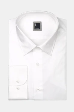 Camicia twill collo classico - BIANCO