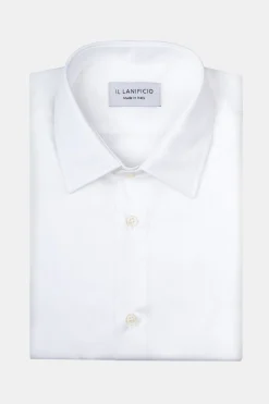 Camicia Twill Slim Collo Classico - BIANCO