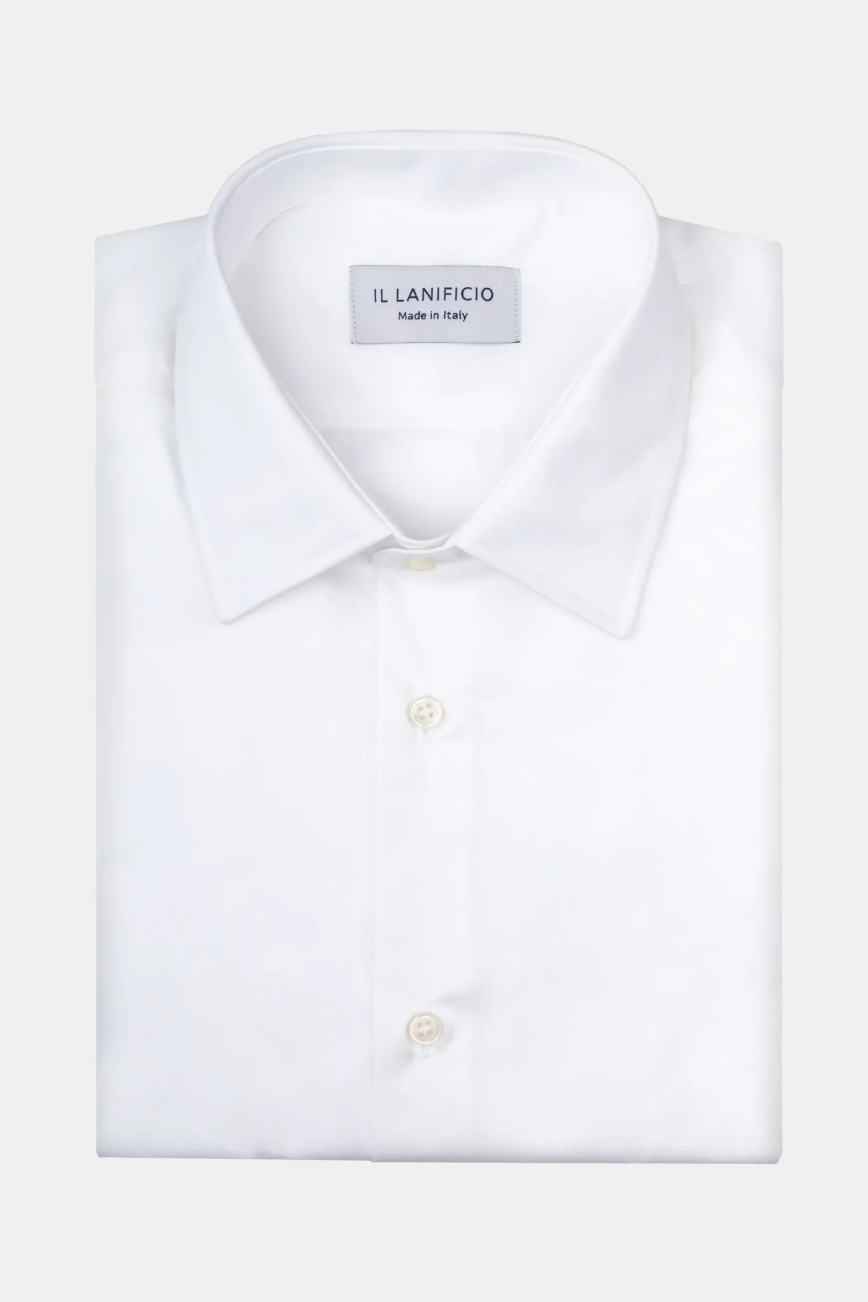 Camicia Twill Slim Collo Classico - BIANCO