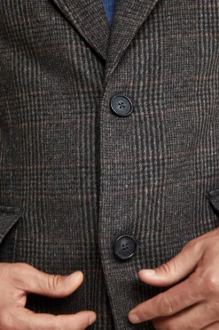 Cappotto Check in Lana e Cashmere - MARRONE QUADRI