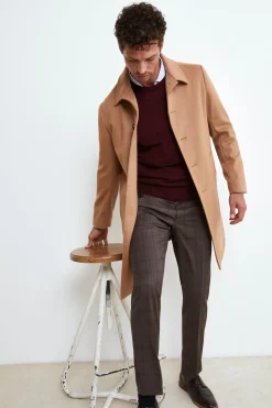 Cappotto Foderato Lana e Cashmere - CAMMELLO