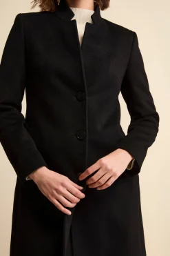 Cappotto in cashmere da donna - NERO