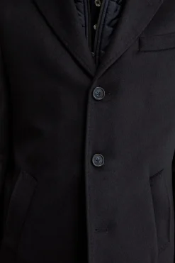 Cappotto in lana e cashmere - BLU