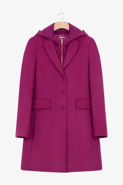 Cappotto in lana e cashmere - CICLAMINO