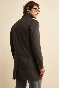 Cappotto in lana e cashmere - MARRONE