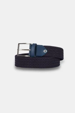 Cintura elastica intrecciata - BLU