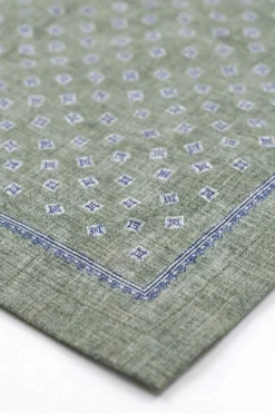 Foulard Causal in Cotone a Fantasia - FANT. VERDE