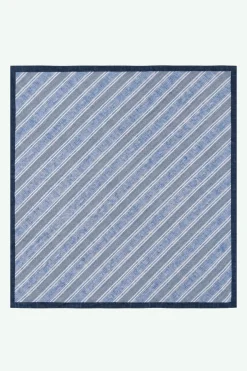Foulard in Cotone a Righe - RIGATO AZZURRO/BLU