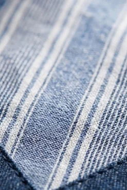 Foulard in Cotone a Righe - RIGATO AZZURRO/BLU