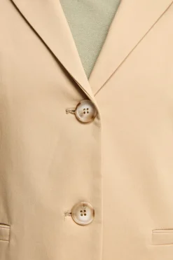 Giacca Basic in Bengalina - BEIGE