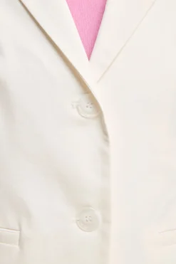 Giacca Basic in Bengalina - BIANCO