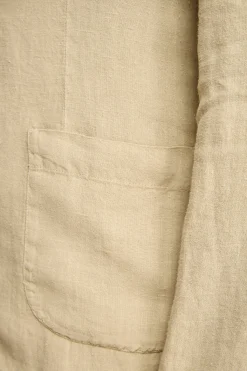 Giacca Beige in Lino - BEIGE