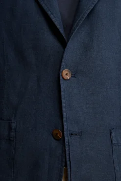 Giacca Blu in Lino - BLU NOTTE