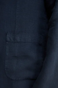 Giacca Blu in Lino - BLU NOTTE