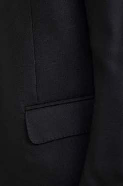 Giacca in cashmere nera piquet - FANT. NERO